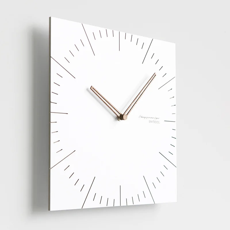 Square electrical meter box wall clock, living room clock, modern and elegant fashion home decoration wall clock