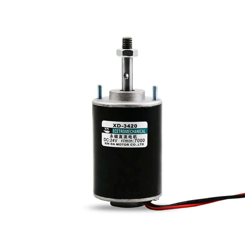 

DC12/24V 30W Permanent Magnet Electric DC Motor High Speed 3500RPM/7000RPM Forward and Reverse DC Motor For DIY Generator Sander