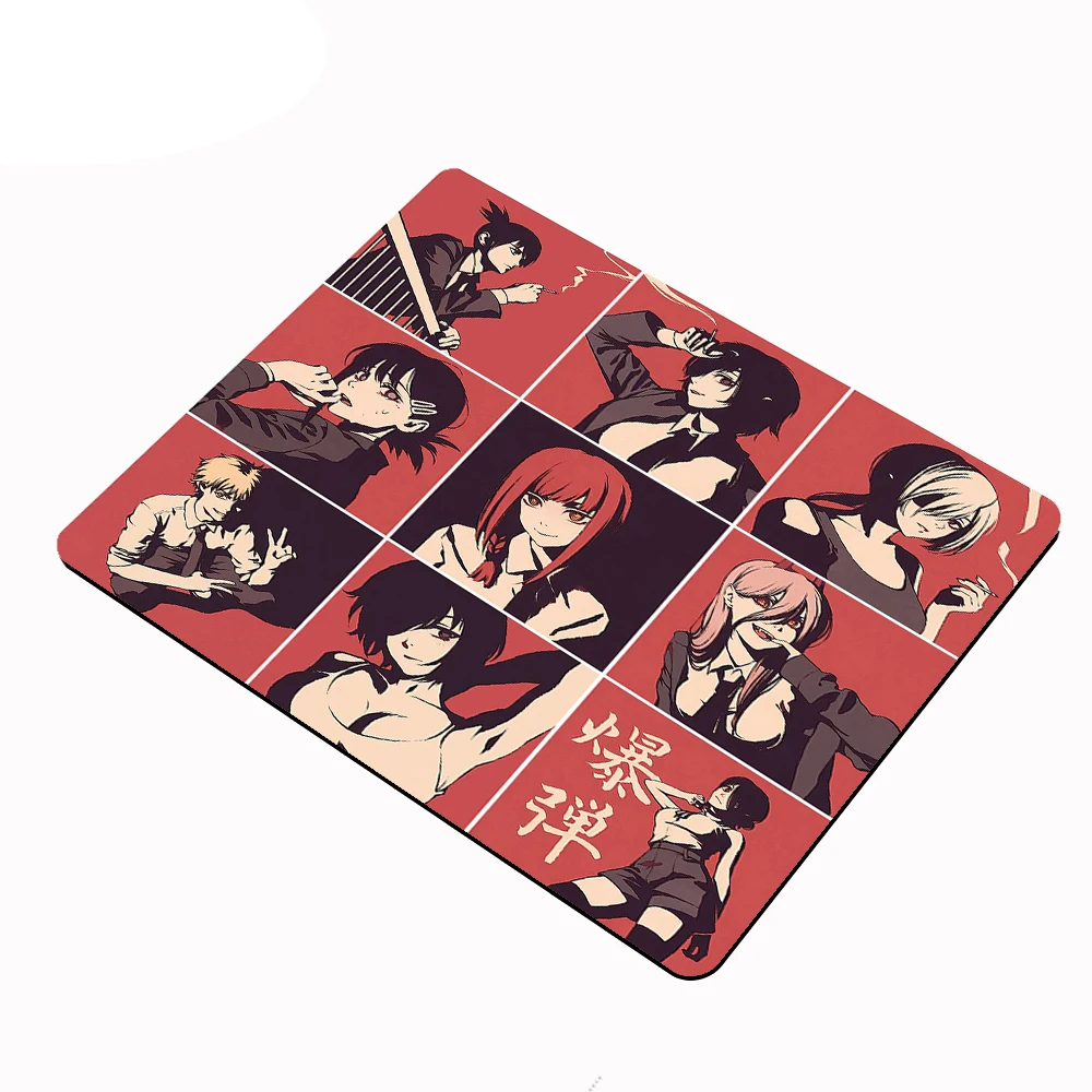 Drop Shipping Anime Chainsaw Man Small Mouse Pad Non-slip MousePad 25*29CM Gaming Accessories Kaeyboard Desk Mat Desktop for LOL