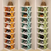 Zapatero de nueve niveles, Zapatero vertical que ahorra espacio, Zapatero alto y estrecho para entradas, fácil de montar