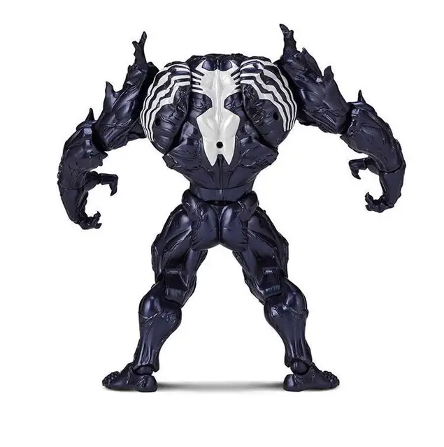 Venom AMAZING YAMAGUCHI legends Action Figure Joint Movable Change Face Statue Model Collectible kids for Toy Gift 6