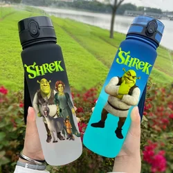 Shrek 650ml Cartoon Characters Portable Water Cup Large Capacity Outdoor Plastic Leak-proof Water Bottle Children's Gift