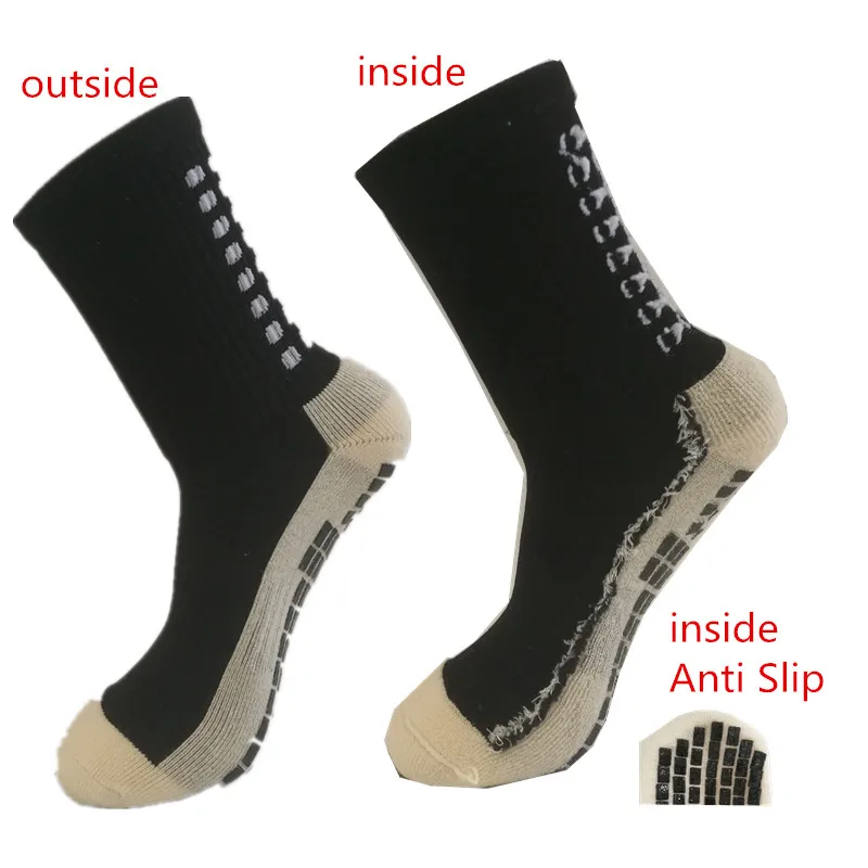 Double Sided Anti Slip Grip Socks Men Women Sport Football Soccer Socks