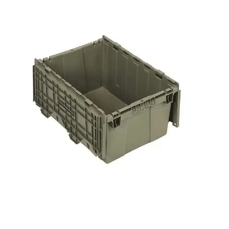 

Attached Lid Container, 9.5 gal, 21 3/4 in L, 14 7/8 in W, 9 5/8 in H, Gray, Plastic