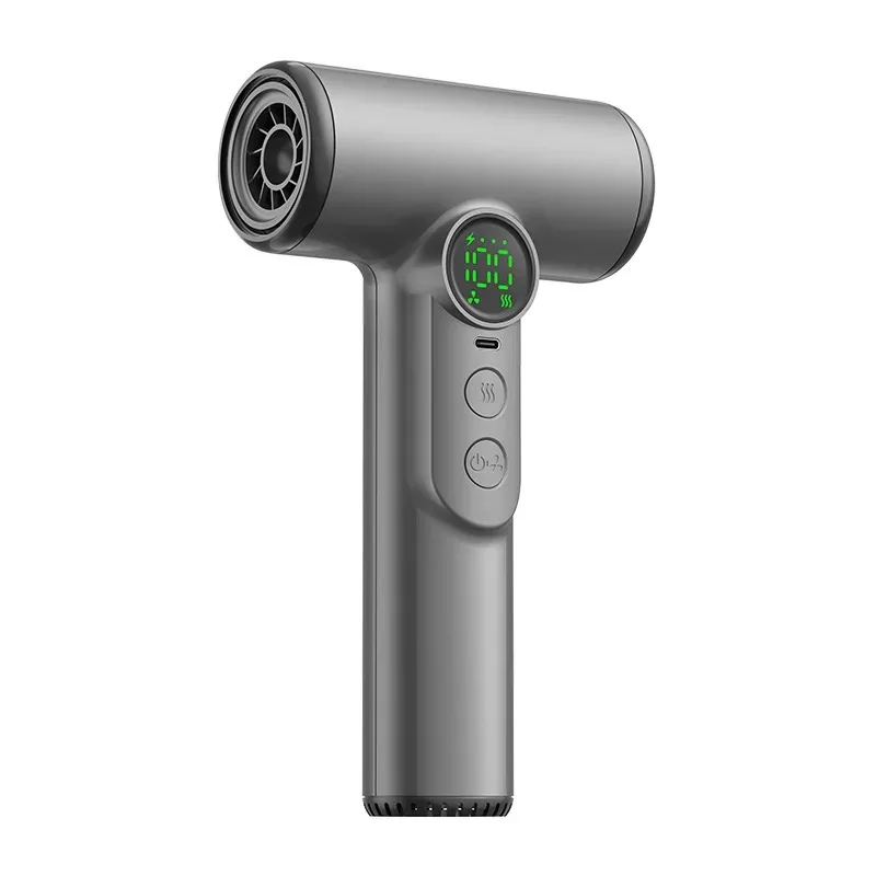 Super Portable Wireless Hair Dryer Negative Ions Travel /Outdoor USB Charging 30000 Rpm High-Speed Cold Warm Wind 100 Gears