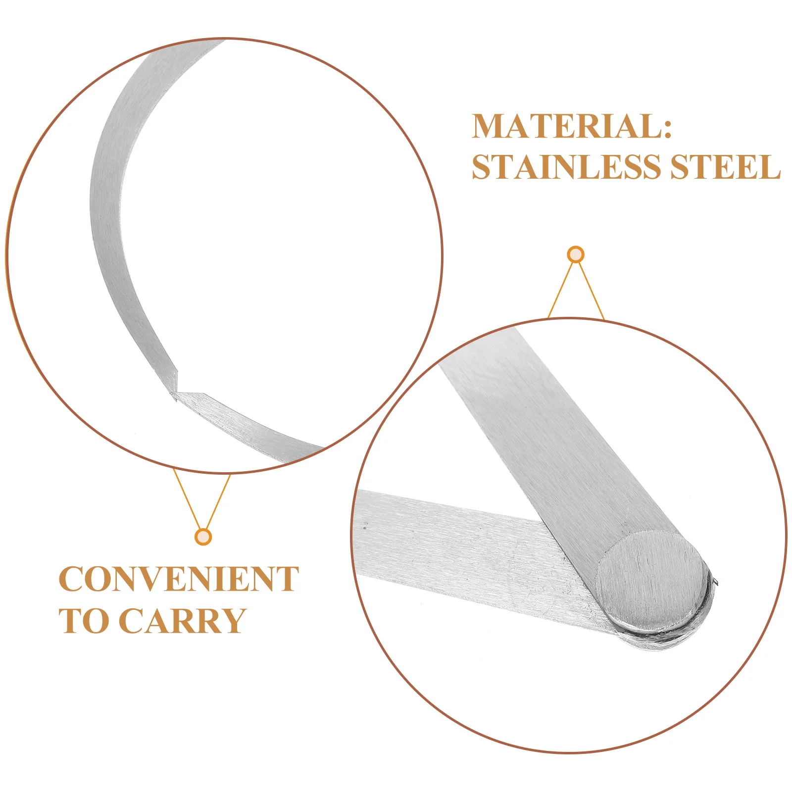 2 قطعة بطاقة الفولاذ المقاوم للصدأ الفرجار شركة مشتركة أدوات قياس الدقة لنحت الفخار السيراميك الطين #5