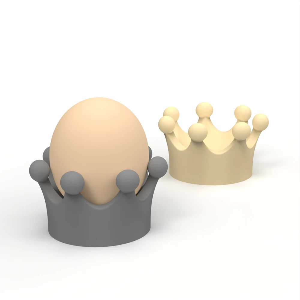 

Creative Egg Support Stand Silicone Mold Concrete Plaster Handmade egg Holder Small size Tray Molds Crown modeling design