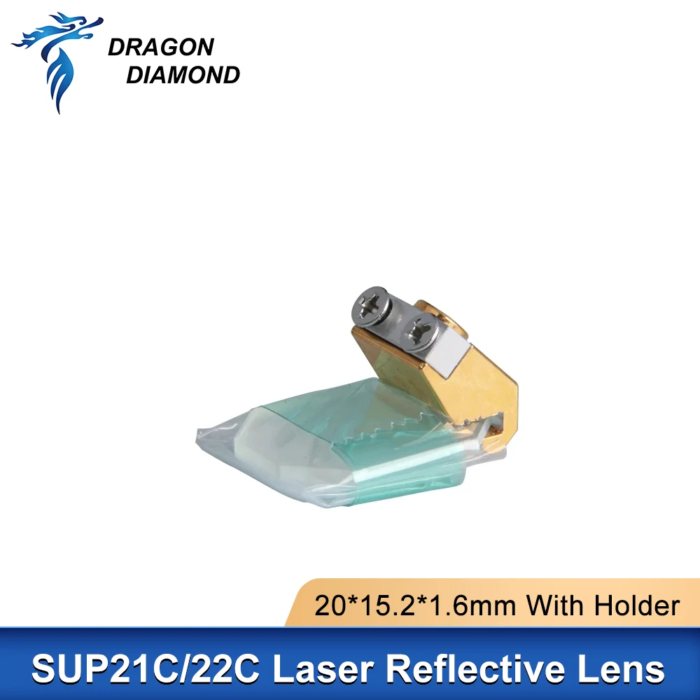 Imagem -02 - Laser Reflective Lens com Suporte Fibra Laser Soldador Máquina de Limpeza Gun Cabeça para Cqwy Sup21c e 22c 20*15.2*1.6 mm