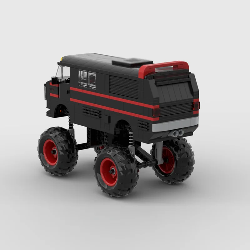 Speed Racing Car Model MOC Building Bricks Monster Truck Van Modular Technology Children Holiday Gifts Assemble Toys Suit