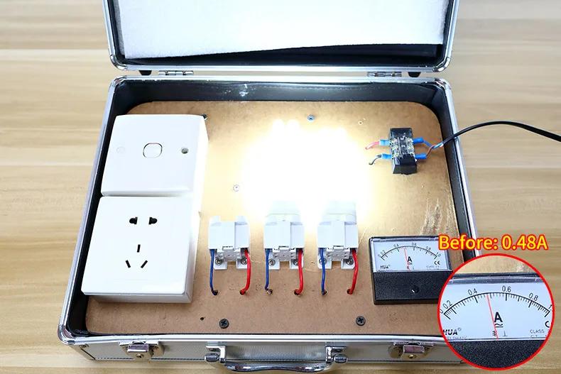 Energy Power Saver Effect Testing Box Electricity Saving Box Equipment Demonstration Board Demo Kit Save Electricity Bills