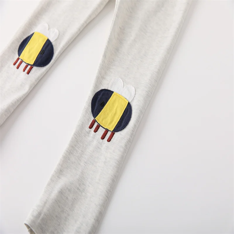 Bee Applique 2-7T Long Sleeve Girls Clothing Sets Kids Suits 2 Pcs  Tops + Leggings Baby Costume Autumn Spring Kids Outfits