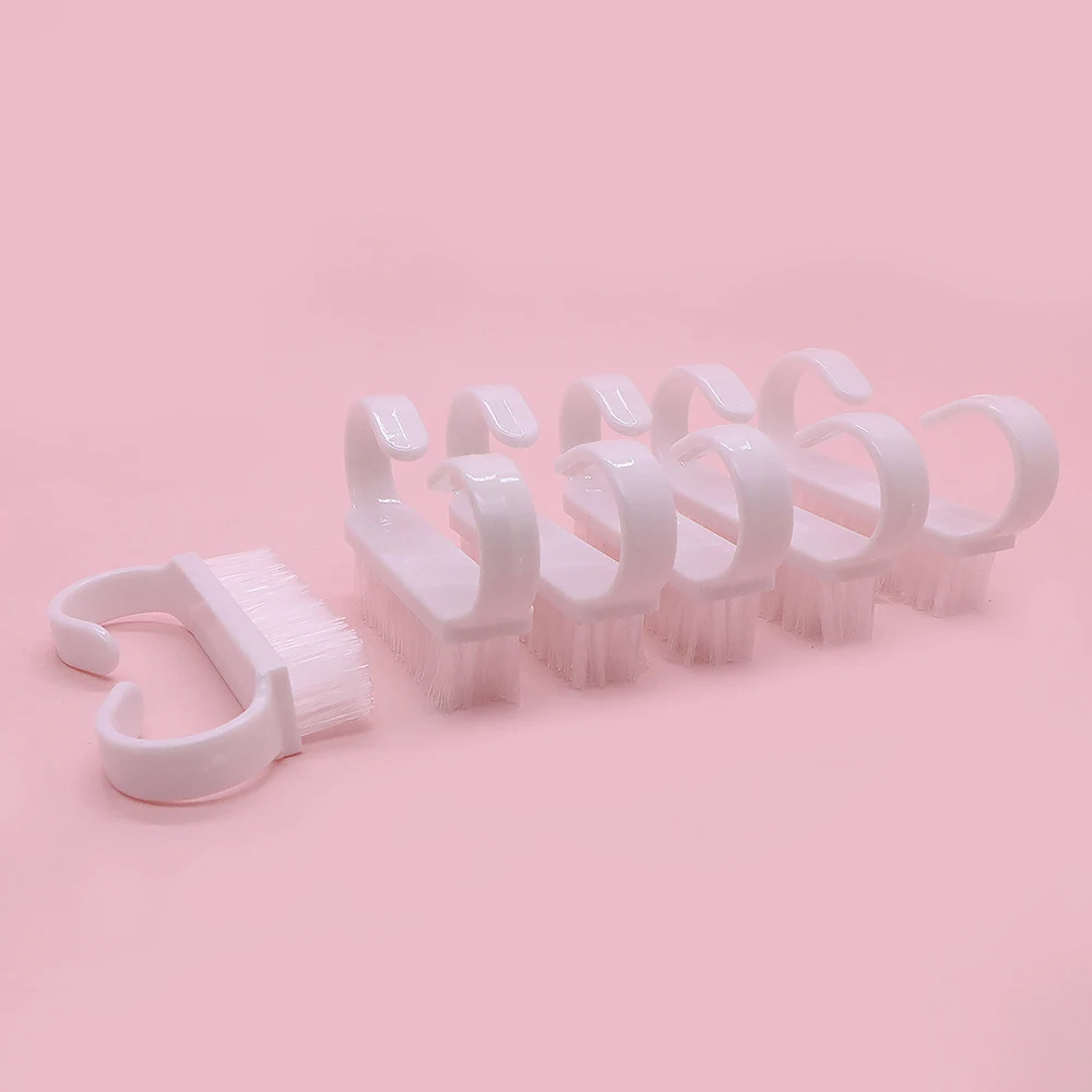 20개 손잡이 그립 네일 브러쉬 스크럽 세척 브러쉬 먼지 제거 소형 손잡이 그립 네일 브러쉬 클리너 발가락 및 손톱용 도구