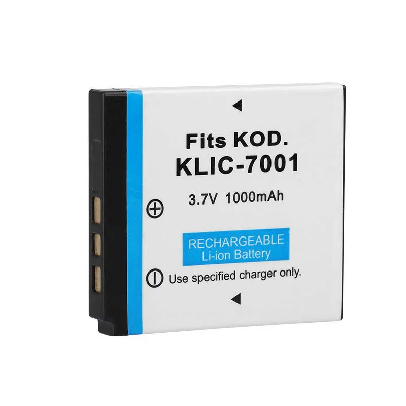 3.7v 1000mAH KLIC-7001 KLIC 70 Cameras Battery for KODAK M341 M340 M320 M1073 V550 V570 V610 V705 M753 M763 M853 M863 M893 M1063
