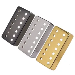 2 Pcs Brass 7 String Electric Guitar Pickup Humbucker Cover  Chrome  Black  Gold for Choose  Width 38.5mm x Length 79.8mm