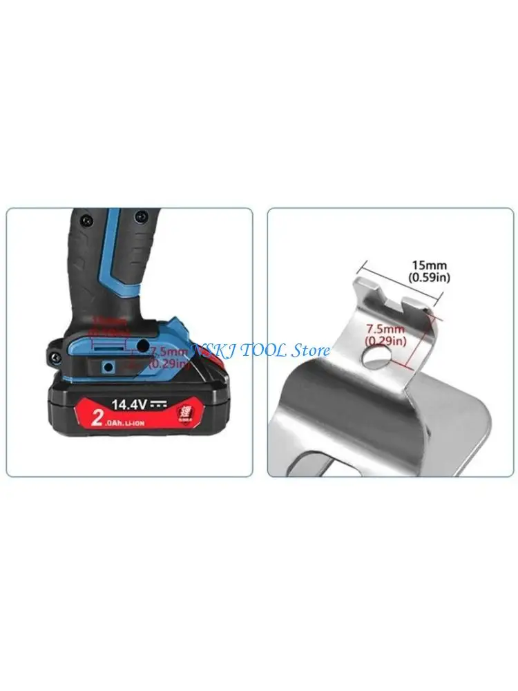 

L8RC Secure Belt Clip Assembly for Milwauke Power Tool /Impact Driver Storage Belt Clip for Professional DIY Tool Holder