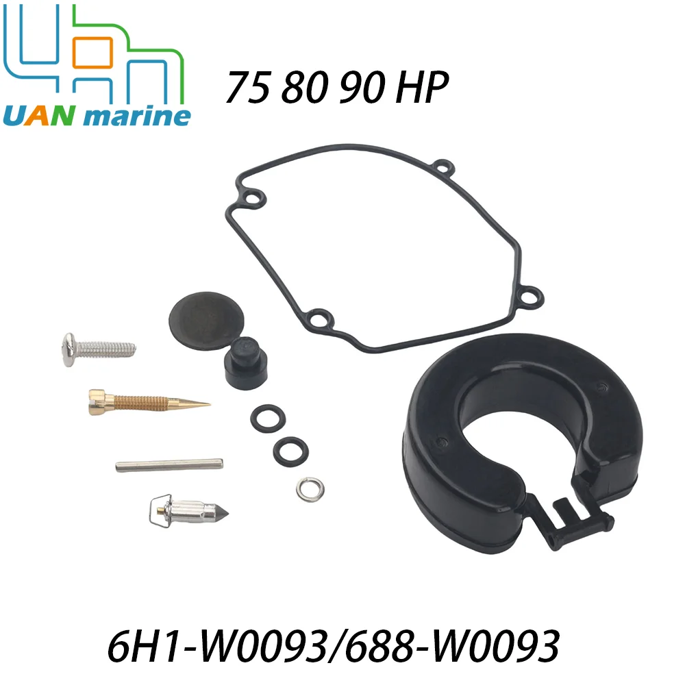 Fits for YAMAHA Marine Outboard 75 80 90 100 115 150 175 225 250 HP Carburetor Rebuild Repair Kit 6H1-W0093 67F-W0093 6E5-W0093