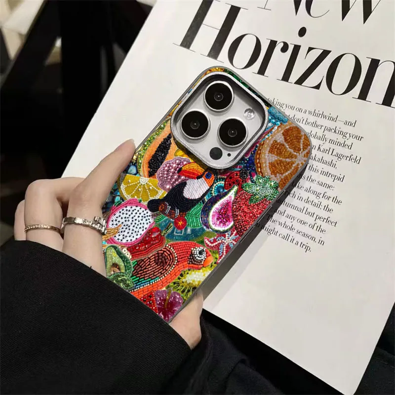 حافظة لهاتف Xiaomi 14T Pro من السيليكون الناعم Mi 13T Pro 11 Lite 5G حافظة على شكل تين مطرزة على شكل ألغاز غطاء نمط