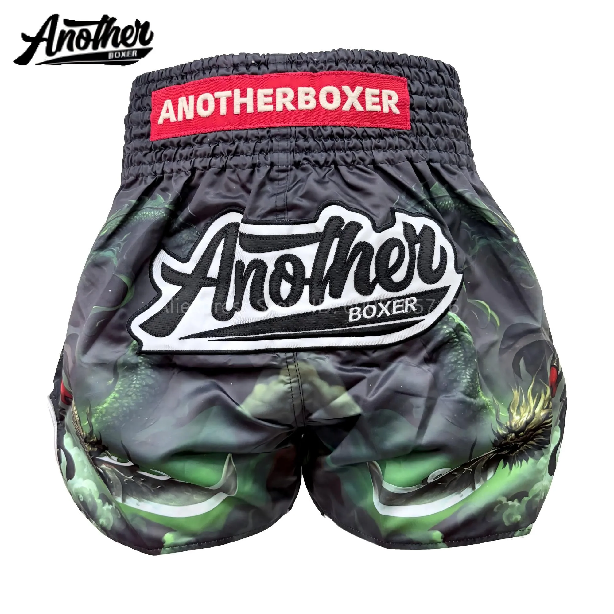 Professional Competition Muay Thai Shorts Printed Kickboxing Training MMA Shorts for Adult Men Women Gym Workout Team