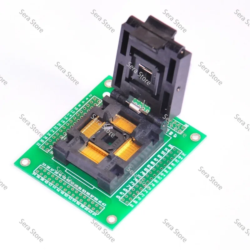 TQFP128 TO DIP Programmer Adapter  IC51-1284-1702 TQFP128 0.4mm Pitch Burn in Socket