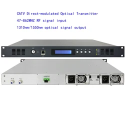 free shipping CATV Direct-modulated Optical Transmitter, RF to optical converter, 1310nm/1550nm optical transmitter