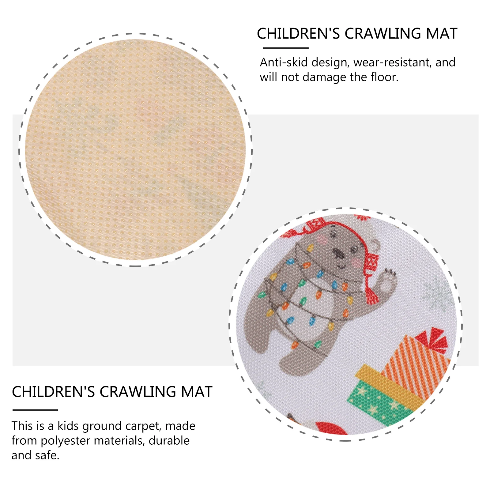 

Waterproof Baby Large Floor Protector for Under High Chair Multi Purpose Nonslip Playtime Art Craft Picnic Camping Mat