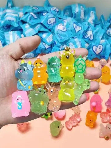 5/20/40pcs Luminous Animal Blind Bag Mini Blind Box Toys Cute Simulation Animal Model Kids Gifts Surprise Blind Bag Random