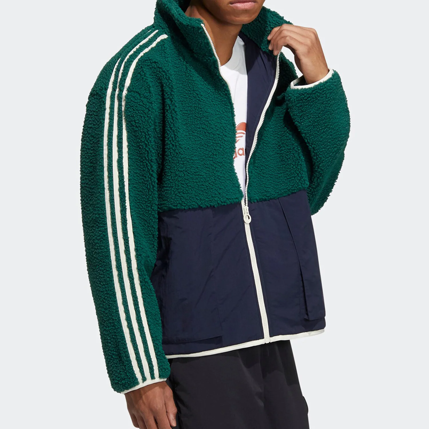 Adidas Official Authentic Originals Men's & Women's Fleece-Lined Warm Sports Jacket HY1377