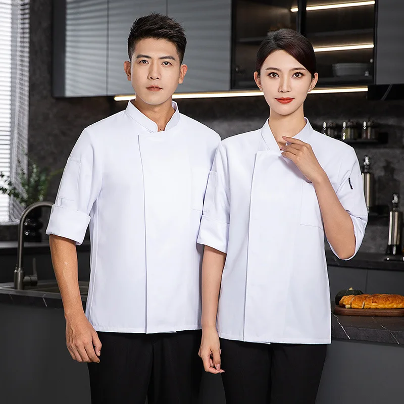 Dining Chef Overalls Three-Quarter Sleeve Premium Hotel Chinese Restaurant Restaurant Rear Kitchen Baking Cake Shop Work Wear