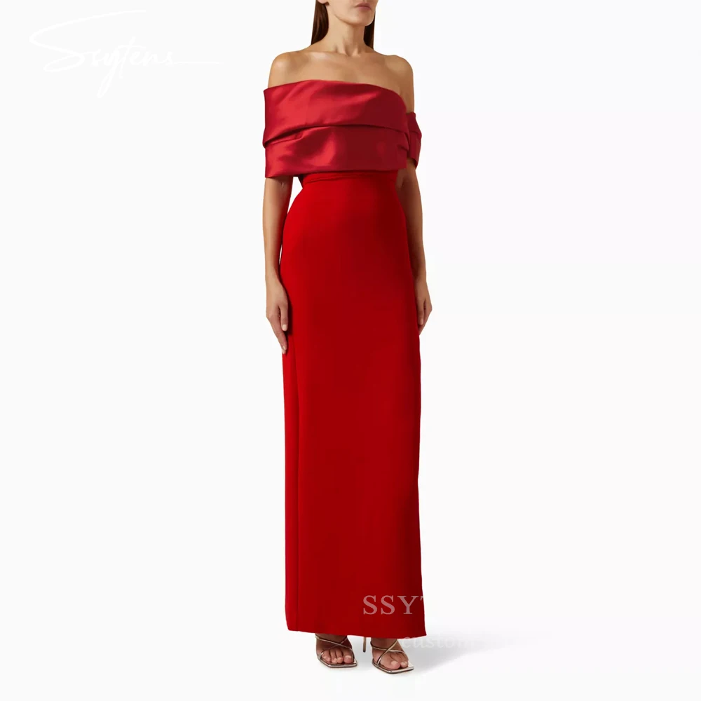 

SSYTENS Elegant Mermaid Evening Dresses Formal Event Party Gowns for Women Off The Shoulder Sleeveless Prom Gown Customized 2026