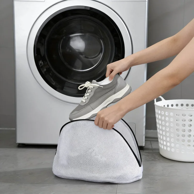 Schuh- und Stiefelschutzbezug für Waschmaschine, Hochelastisch, Atmungsaktiv, Anti-Verformung, Staubdicht, Aufbewahrungstasche für Haushaltsschuhe