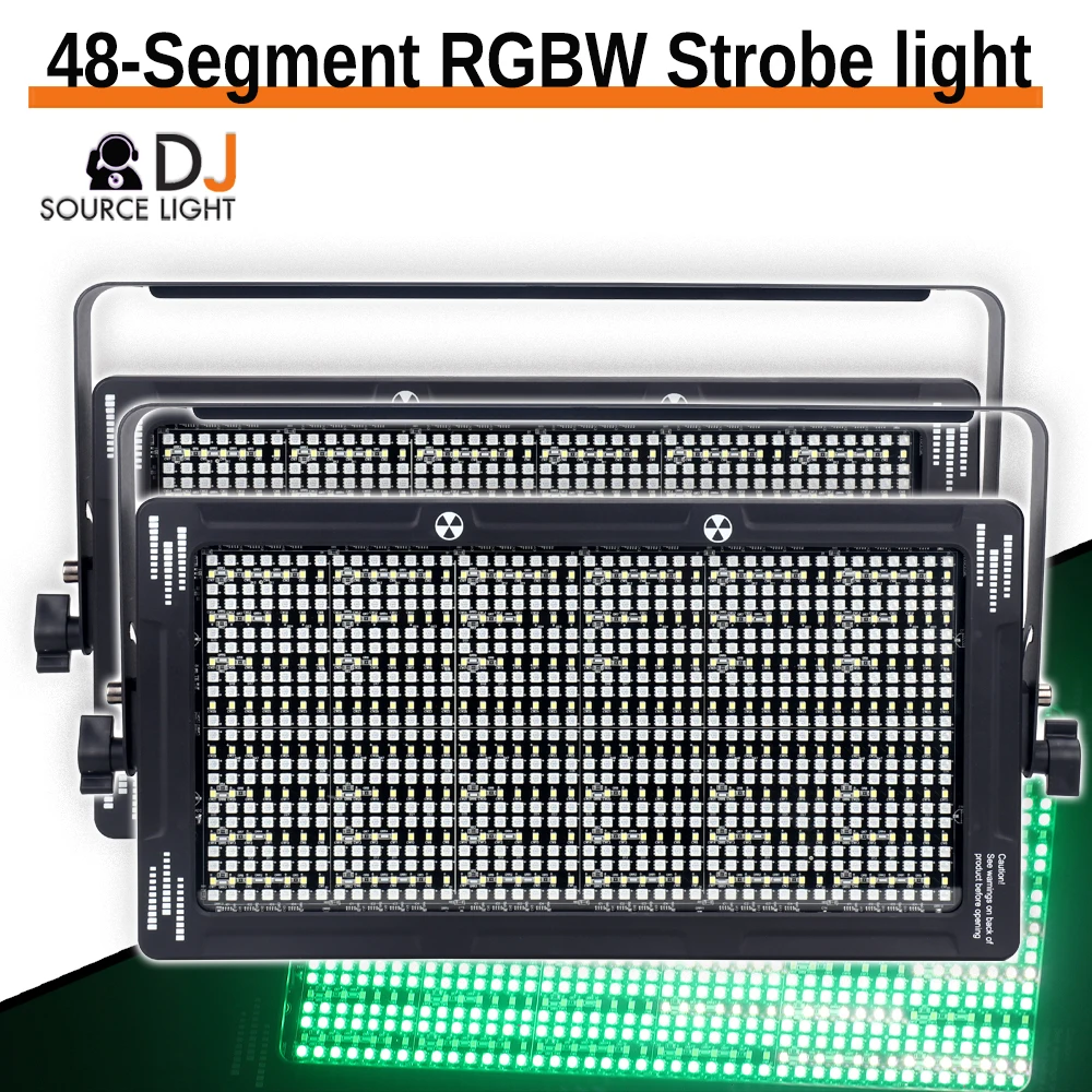 250W LED RGB+White 48 Segment Strobe Washing flashing Effect Stage Lighting DMX Control Dj Disco Club Bar Party Stage light