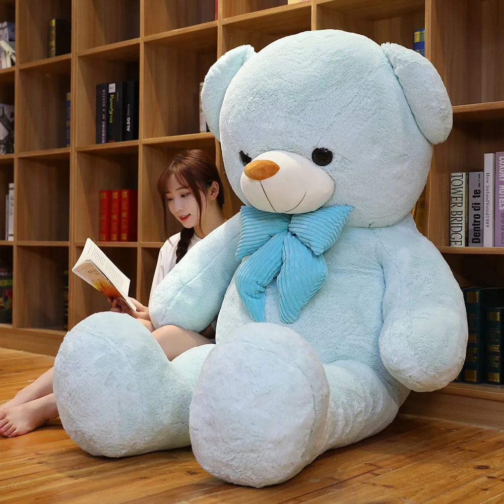 80-180cm Giant Size Unstuffed Teddy Bear Plush Toys Children Soft Animal Empty Big Bow Skin Bear Doll Kids Popular Birthday Gift