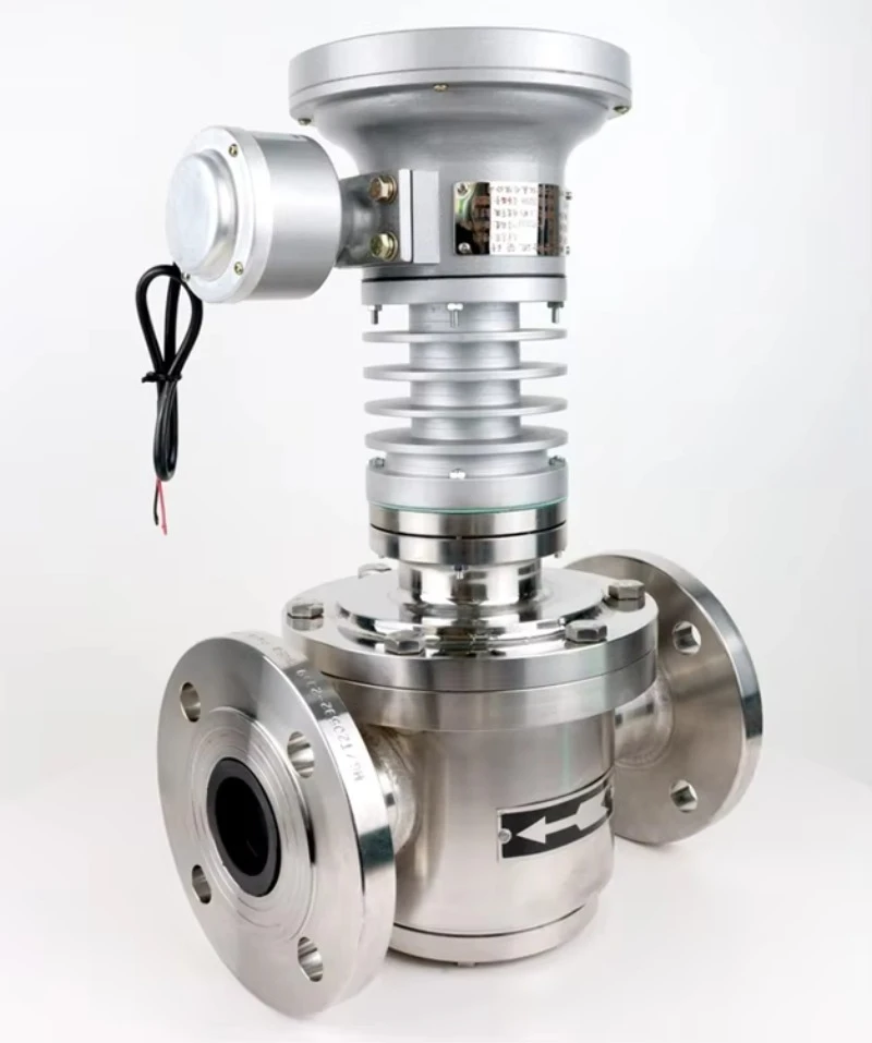 Mechanical High Viscosity Oval Gear  Fuel Petrol Palm Oil Flowmeter 1'' 2'' 3'' 4'' Bitumen Asphalt Flow Meter