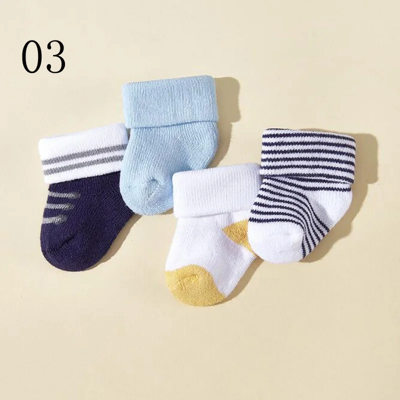 4Pair/lot New Boys\' and Girls\' Autumn/Winter Thick Warm Socks