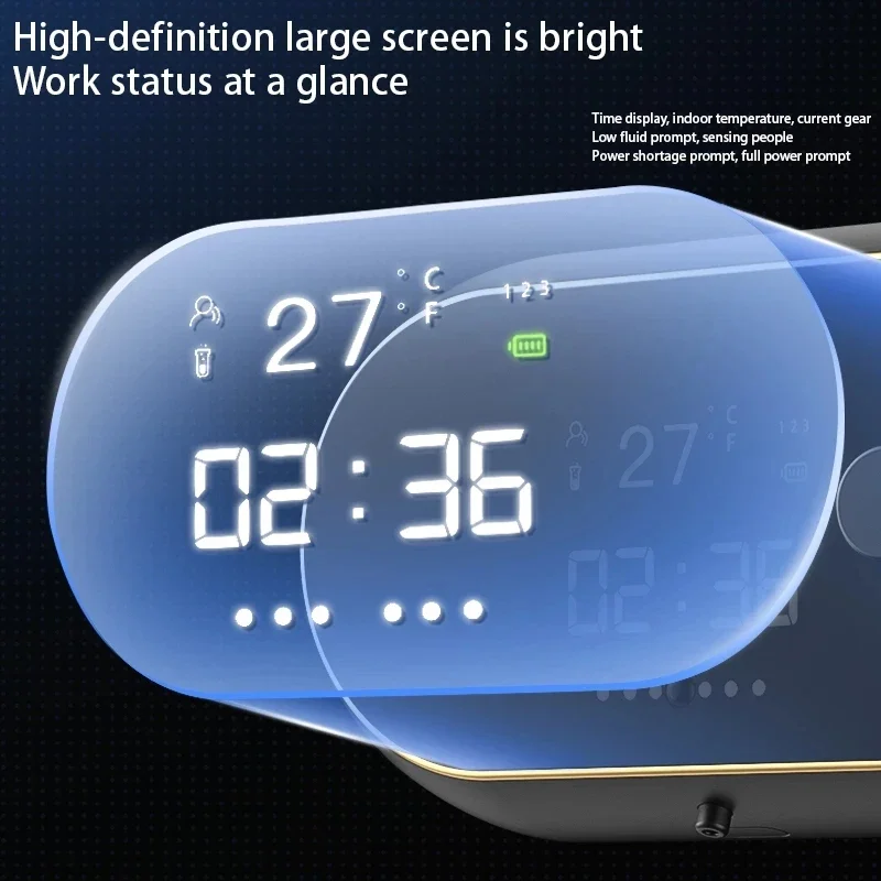 新しい壁掛けソープディスペンサー誘導自動タッチレスソープディスペンサーUSB充電式電動ハンドサニタイザーマシン