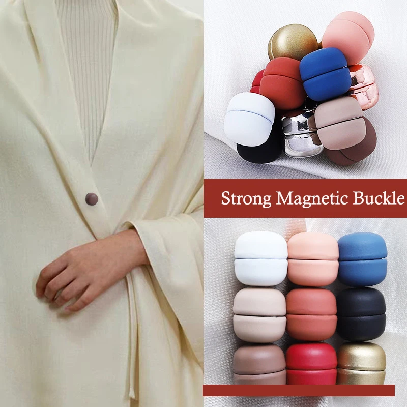 WLP New Fashion Strong Magnetic Buckle for Headscarf Hijabs Clips Women Muslim Shawl Hijab Scarf Magnet Safe Clip Accessories