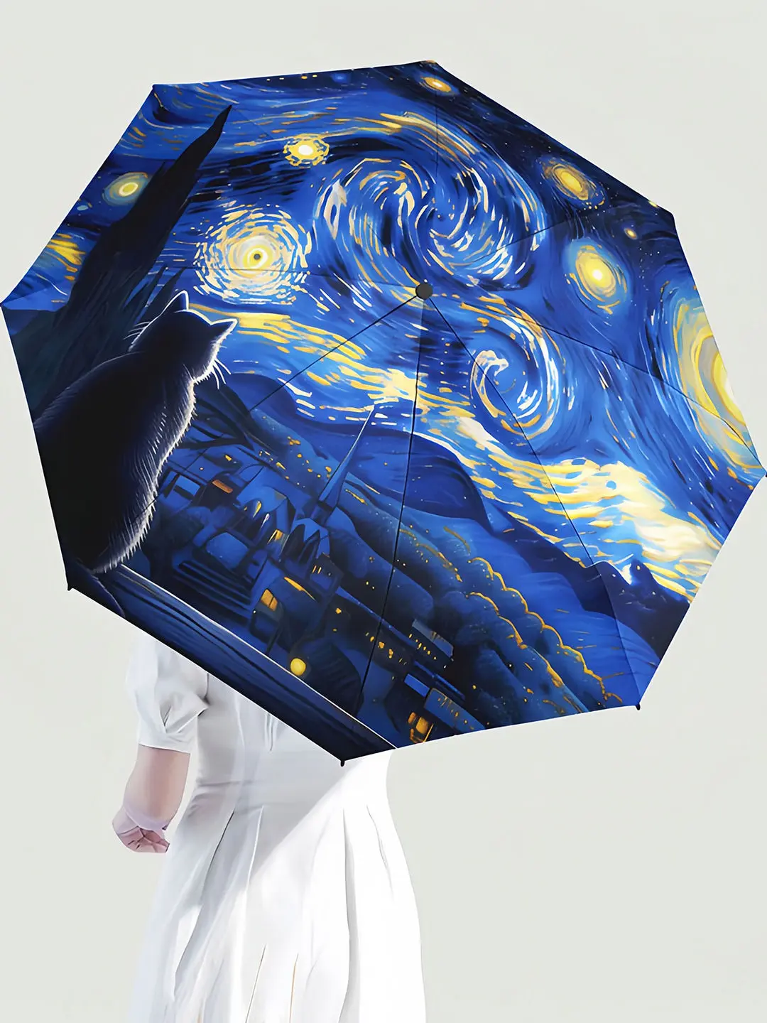 

Unisex High-End Advertising Umbrella Portable Sunshade Waterproof Thickened Reinforced Three-Fold Umbrella for Schooling And ...