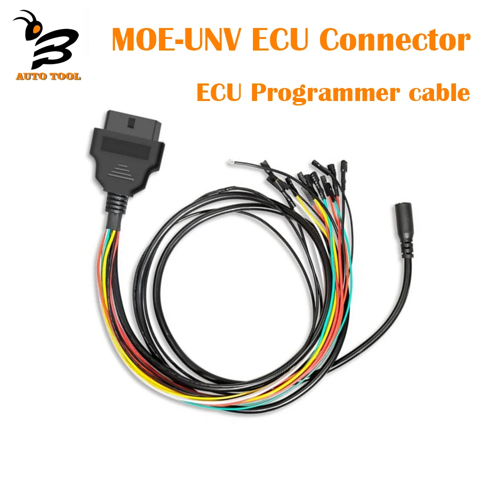 

ECU Connector MOE Universal Cable Adapter for All ECU Programming Programmer Include 2 CAN H 2 CAN L 2 Kline 2 Ground 2 Power