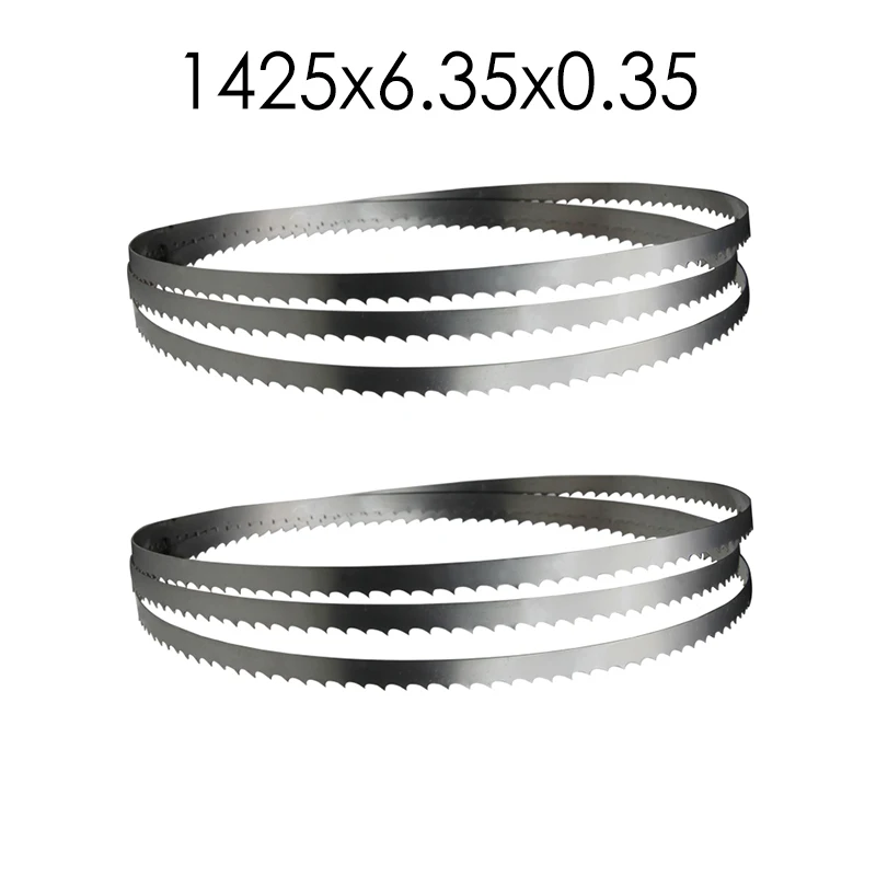 2pcs  For Delta Einhell 8” Band Saw Wood Plastic Metal Cutting 1425mm Bandsaw Blade 1425x6.35x0.35mm 6 10 14 Woodworking Tools