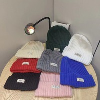 Unisex Knit Winter Beanie Hat Thicken Woolen Warm Knitted Cap Women And Men Daily Loose Large Head Hats Gorras