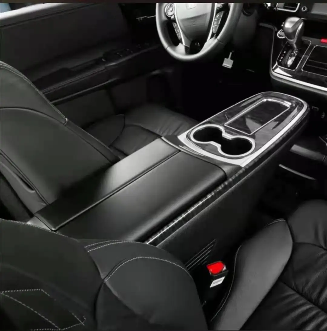 

Leather Central Armrest Storage Box Refrigerator Original Interior Modification Front Cup Holder for