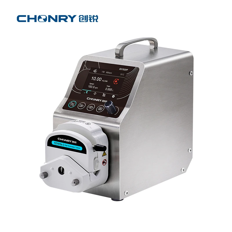 CHONRY OI102P Ntelligent Peristaltic Pump Max flow 380mL/Min Lab