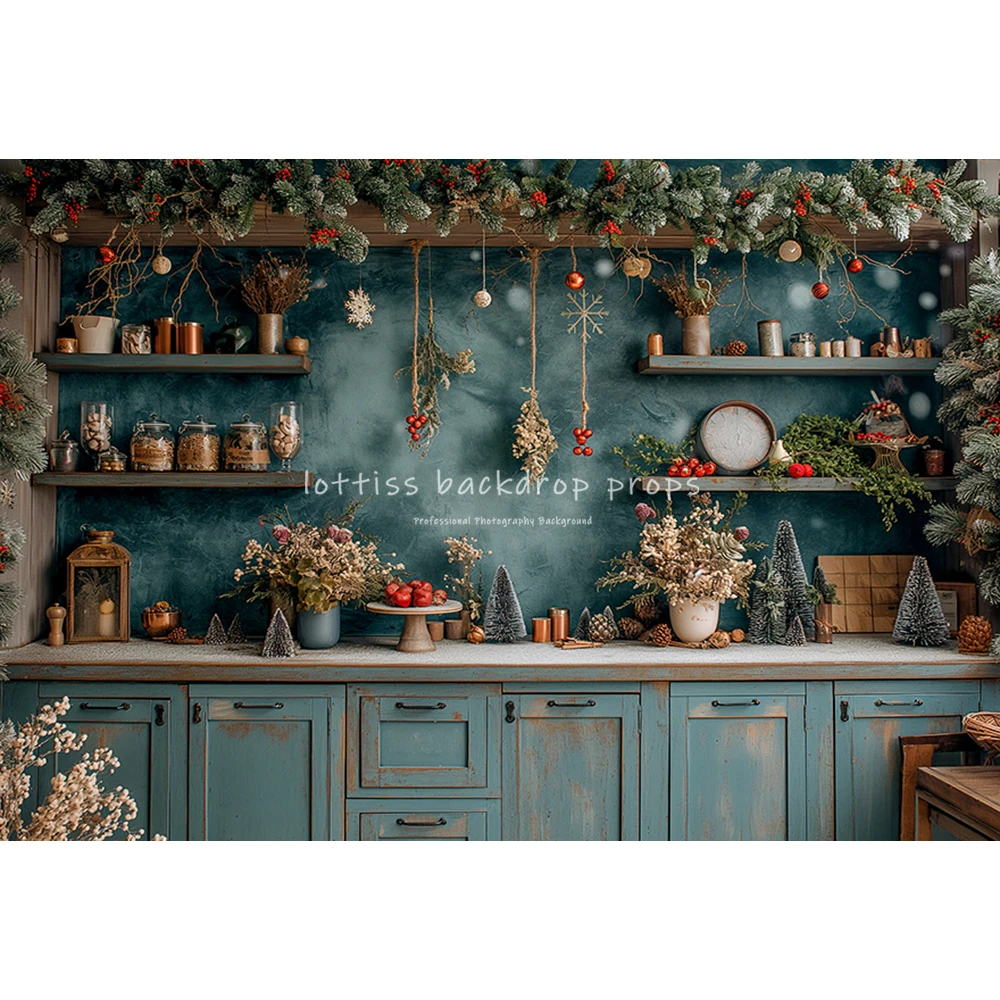 Realistic Kitchen Scene With White Cabinets Backdrops Kids Adult Photography Child Baby Photocall Decors Xmas Window Backgrounds