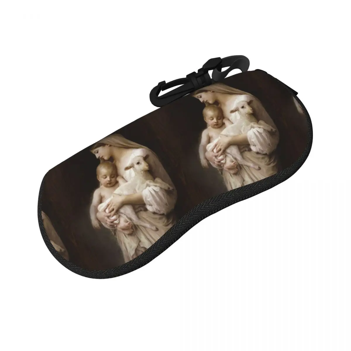 

Jesus Biblical References Shell Glasses Case Protective Sunglasses Box Women Men Soft Eyeglasses Bag Pouch