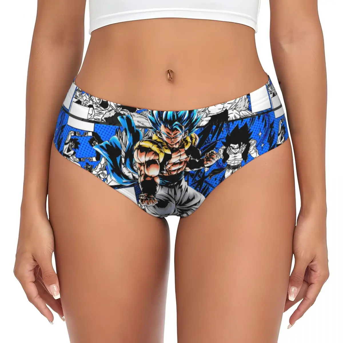 Calzones Personalizados de Vegeta de DBZ, Ropa Interior Cómoda y Elástica para Mujer
