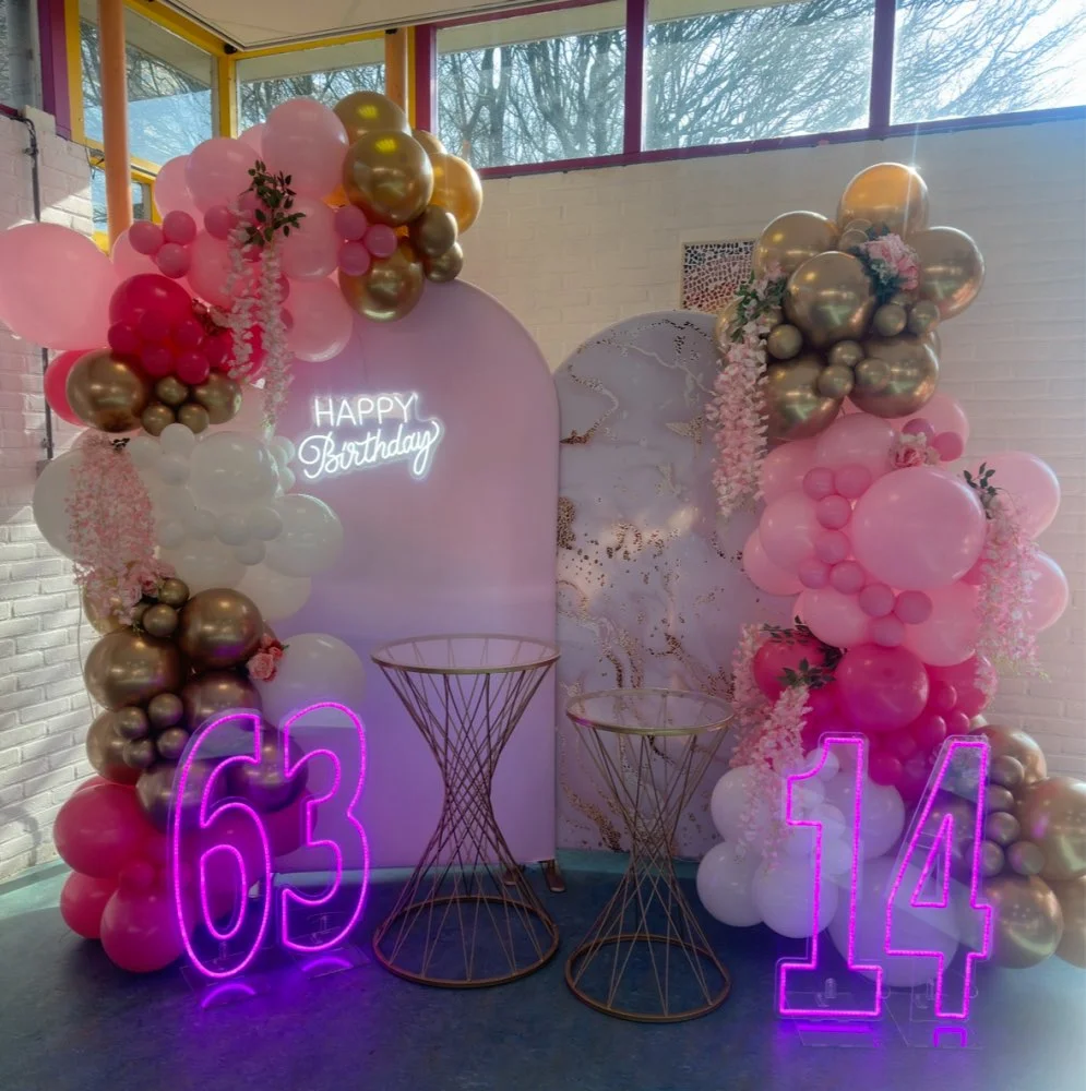 100cm 네온사인 0-9 색상변환 숫자 문자 네온사인 무료 스탠드형 투명 뒷면 장식 파티용