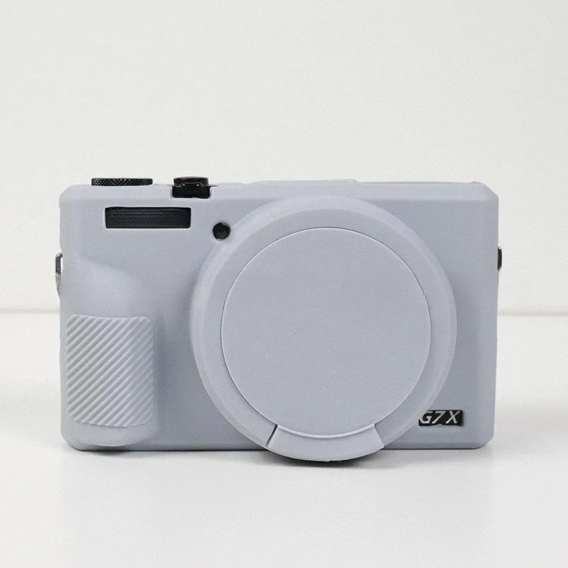 Силиконовый чехол Armor Skin Case Body Cover для Canon g7x2 g7x3 Mark II Сумка для камеры Защитный чехол от падения + бесплатная закаленная пленка