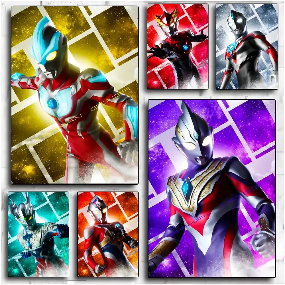 U-Ultraman New Generation Stars Poster No drilling required leaves no marks Self-adhesive stickers can be applied to any surface