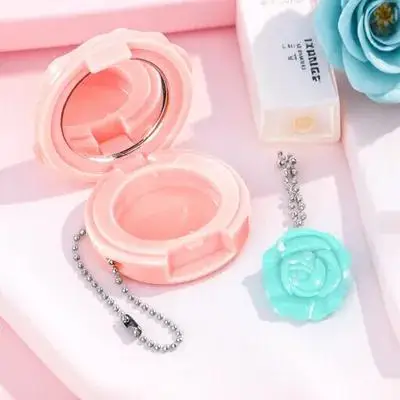 

4pcs Lipstick Refillable Container Mini Jar Travel Empty Makeup Palette Small Eyeshadow Case Powder Holder Lip Balm