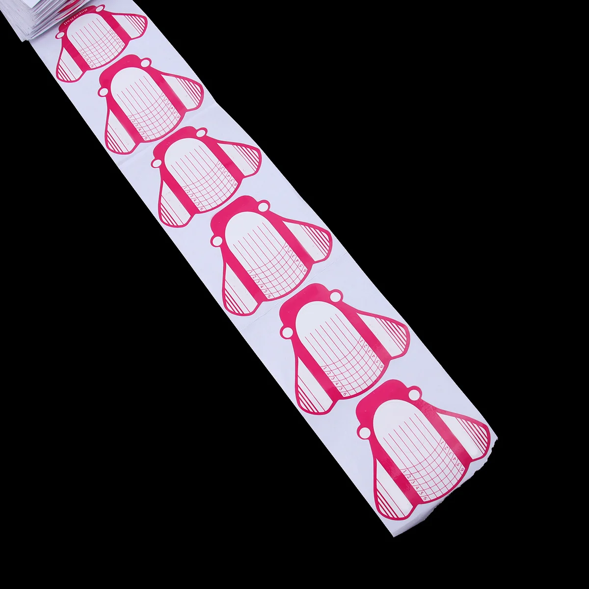 สติ๊กเกอร์ติดเล็บปลอมลายเกือกม้า 200 ชิ้น สำหรับช่างทำเล็บและผู้ฝึกสอน ติดง่าย ลอกออกง่าย